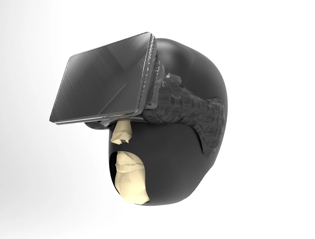 built in VR device with headgear