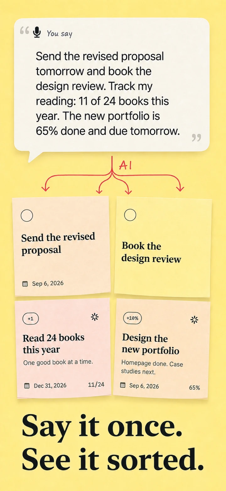 Watermelon Todo: Turn one voice note into organized notes
